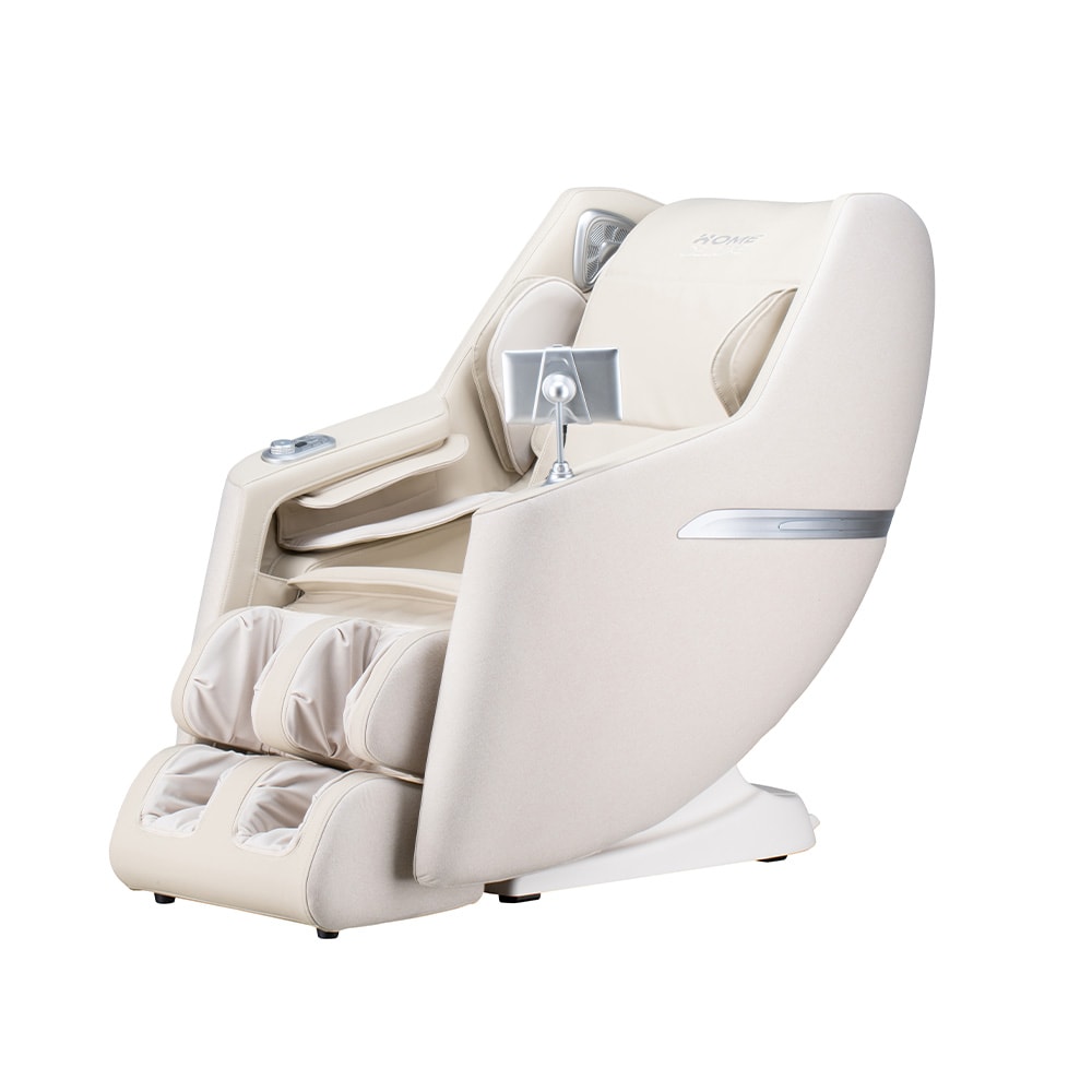 HOME DELUXE Massagesessel CORVIA mit Premium Webstoffpolsterung - Beige 