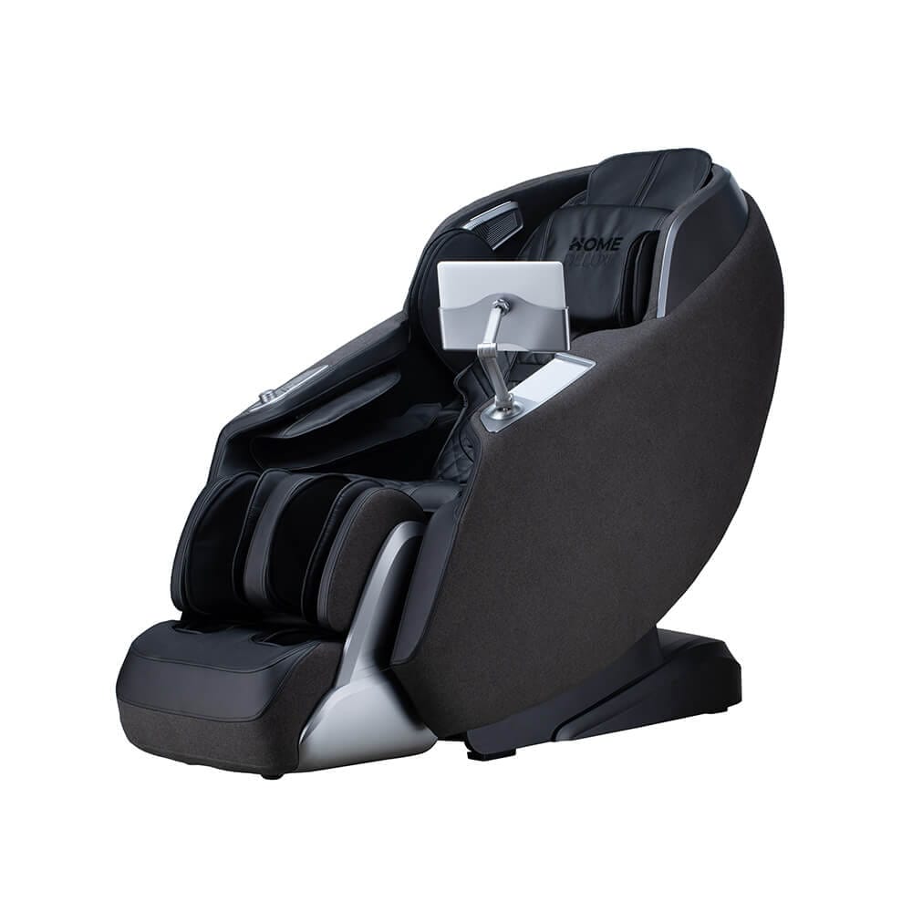 HOME DELUXE Massagesessel ALVINA mit Premium Webstoffpolsterung - Schwarz 