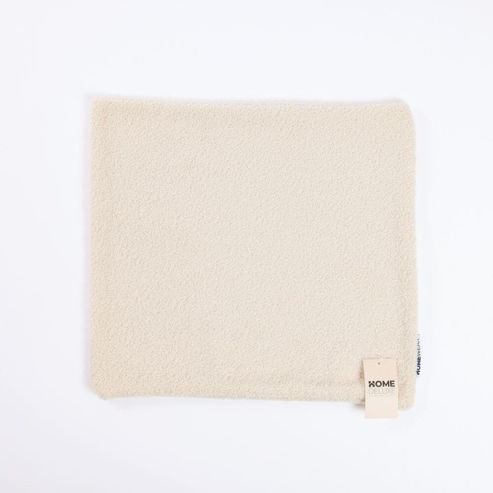 HOME DELUXE Boucl&eacute; Kissenbezug PELO - Beige 