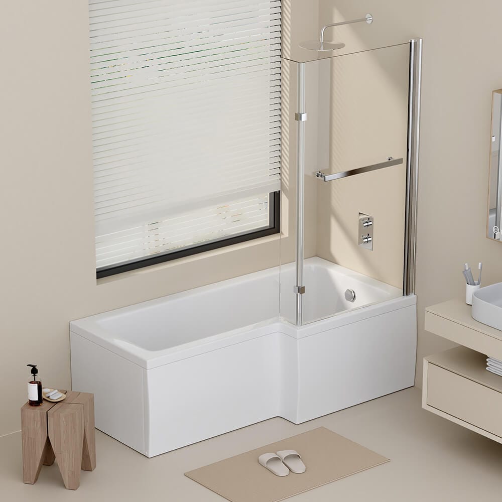 HOME DELUXE Duschbadewanne ELARA - 170 x 85 cm Links 