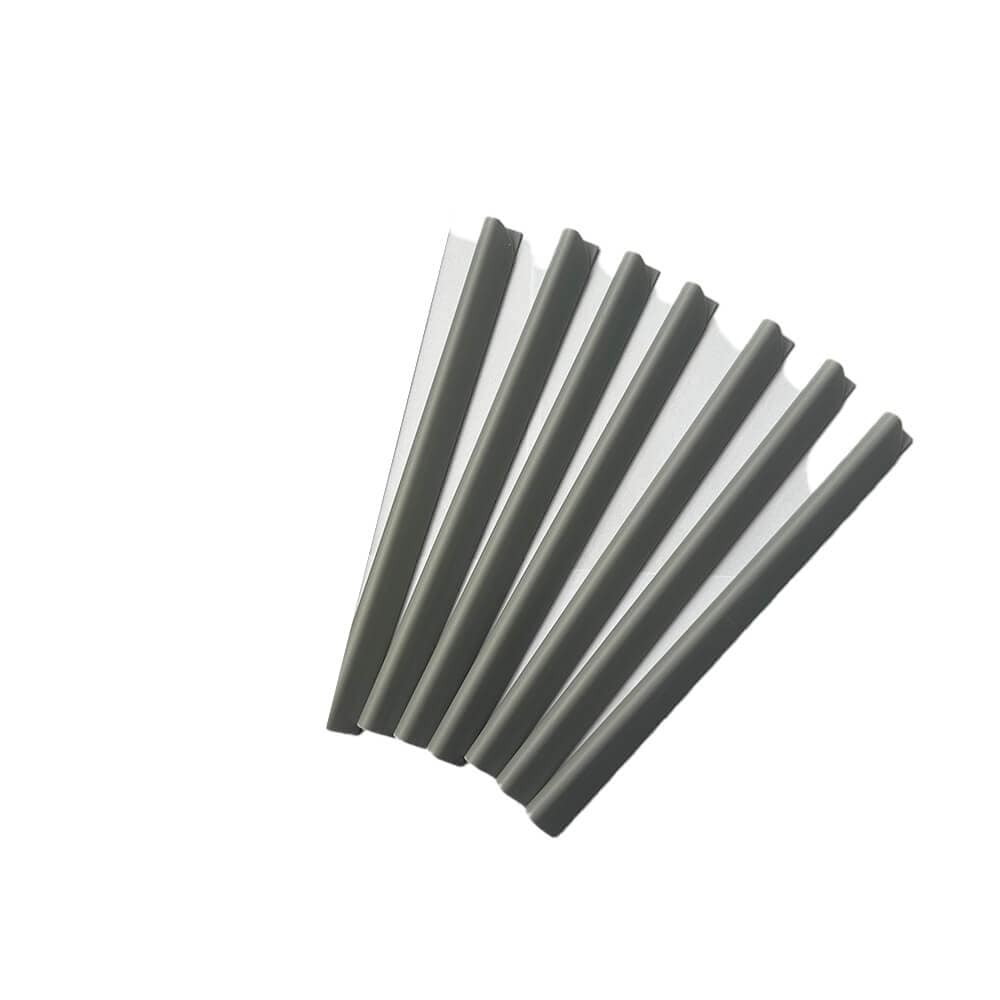 HOME DELUXE Klemmschiene f&uuml;r Zaunfolie DEDUS 20er Set - Hellgrau 