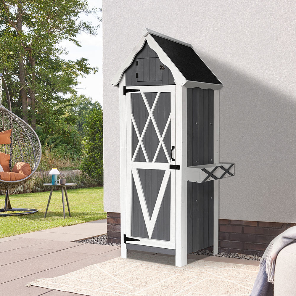 HOME DELUXE Gartenschrank aus Holz YANA - XL 