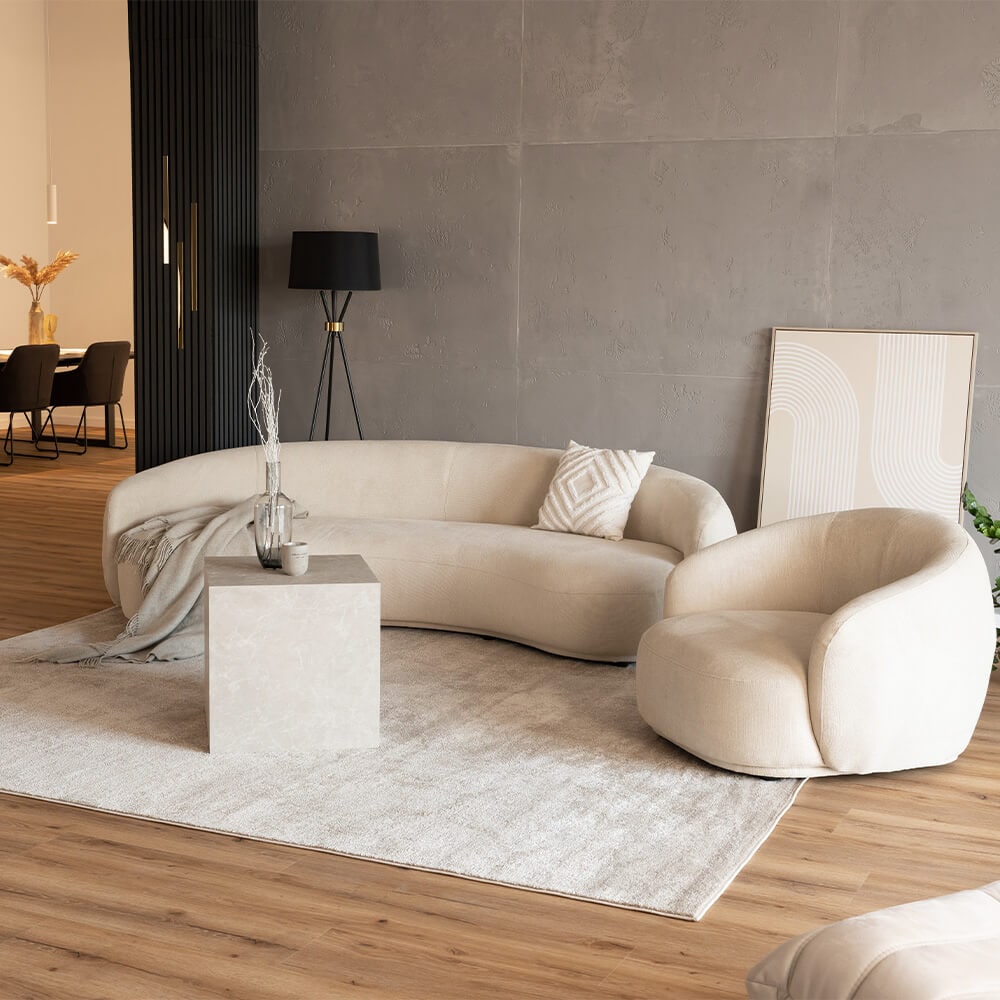 HOME DELUXE Lounge Set CASARA - Webstoff Beige 