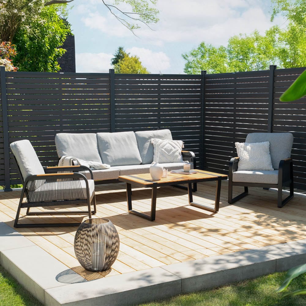 HOME DELUXE Gartenlounge Aluminium MARABA - F&uuml;r 5 Personen 