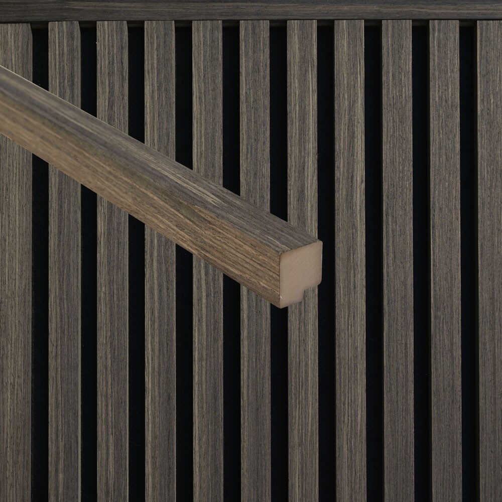 HOME DELUXE Abschlussleiste f&uuml;r Akustikpaneel ENDO Smoked Oak - 240 cm - Menge: 5 