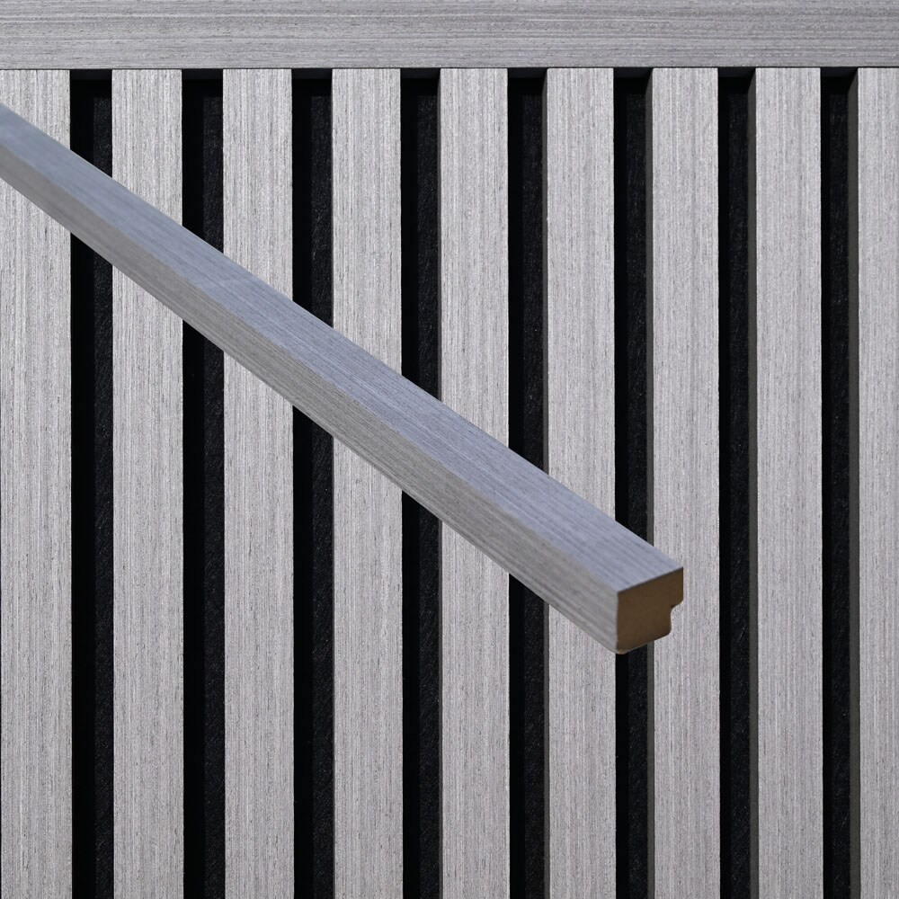 HOME DELUXE Abschlussleiste f&uuml;r Akustikpaneel ENDO Grey Oak - 80 cm - Menge: 3 