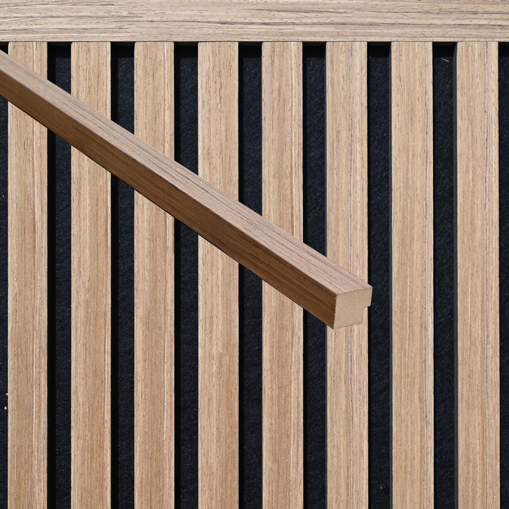 HOME DELUXE Abschlussleiste f&uuml;r Akustikpaneel ENDO Oiled Oak - 80 cm - Menge: 5 