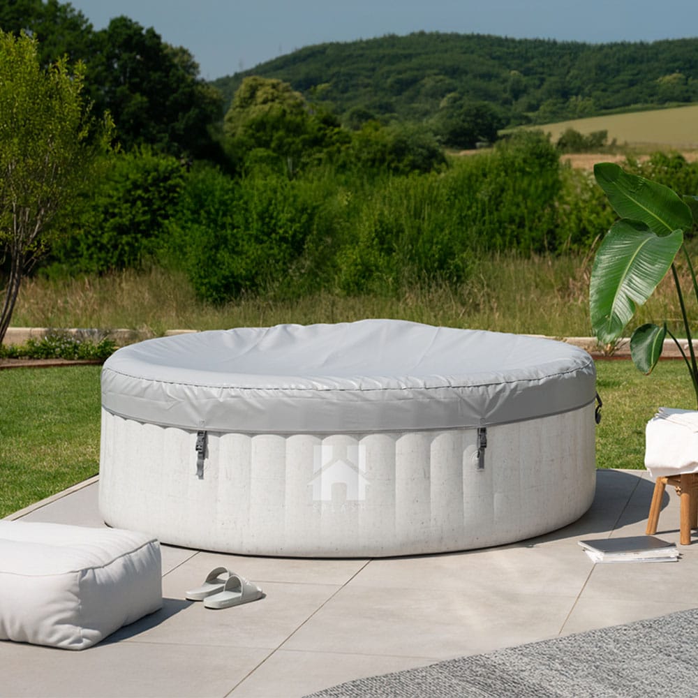 HOME DELUXE Whirlpool Abdeckung CAPE SPLASH - Grau 