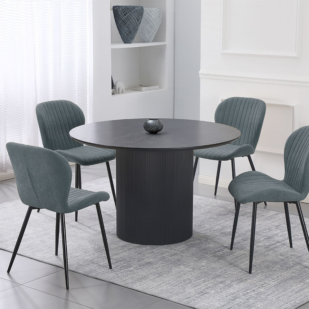 HOME DELUXE Esstisch Rund CAMILLO -  Dark Oak 
