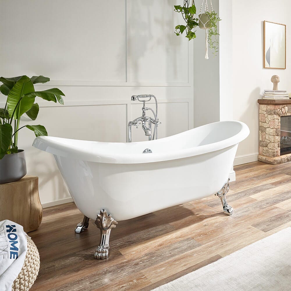 HOME DELUXE Freistehende Badewanne FAMA - 176 x 74 cm 
