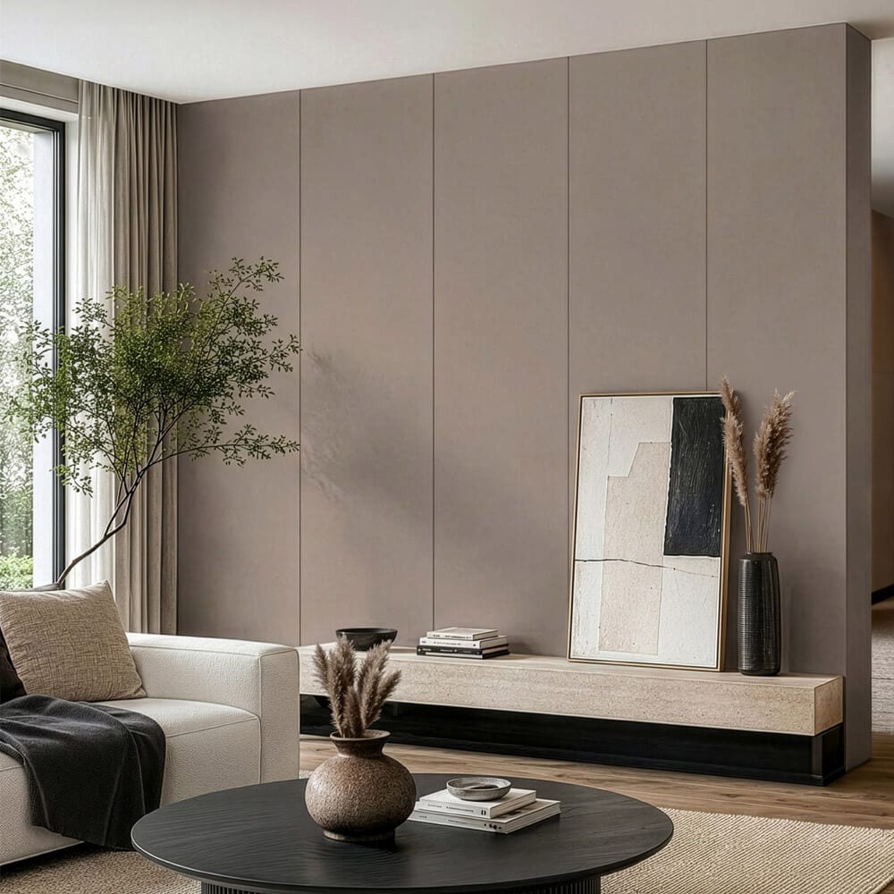 Home Deluxe Wandpaneel VENOM - 4er Set Taupe Softtouch Matt 