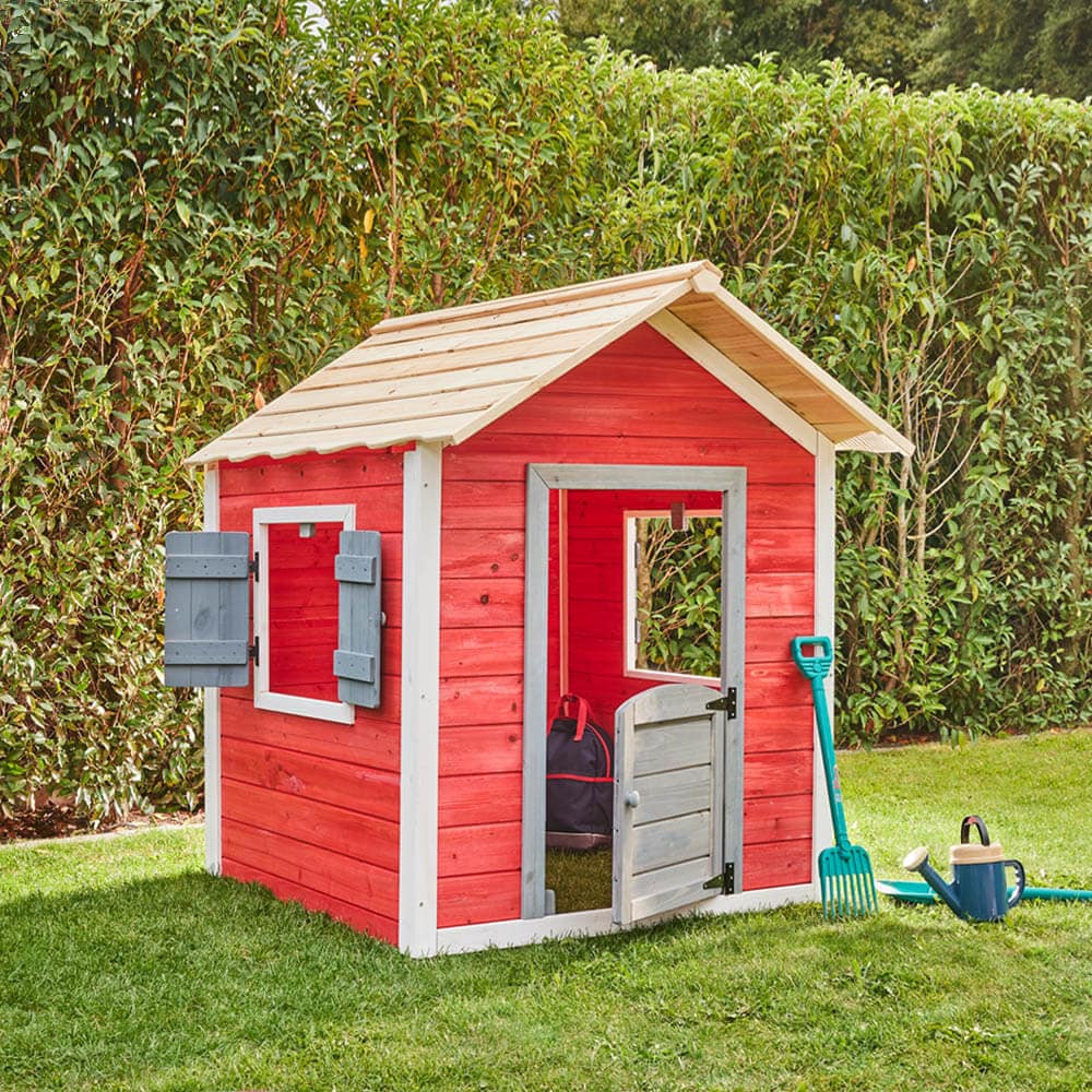 HOME DELUXE Spielhaus DAS KLEINE SCHLOSS -  106 x 111 cm Rot 