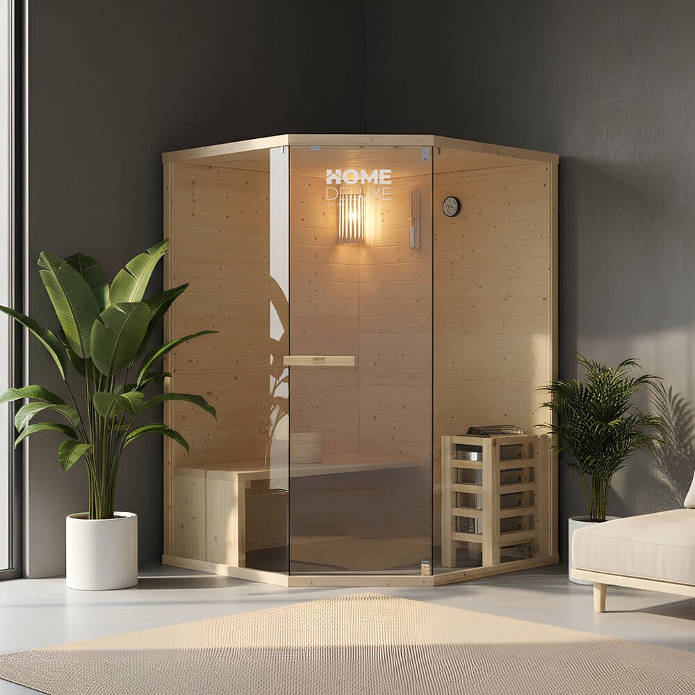 HOME DELUXE Traditionelle Sauna ARUNA - 130 x 190 cm f&uuml;r 2-3 Personen 