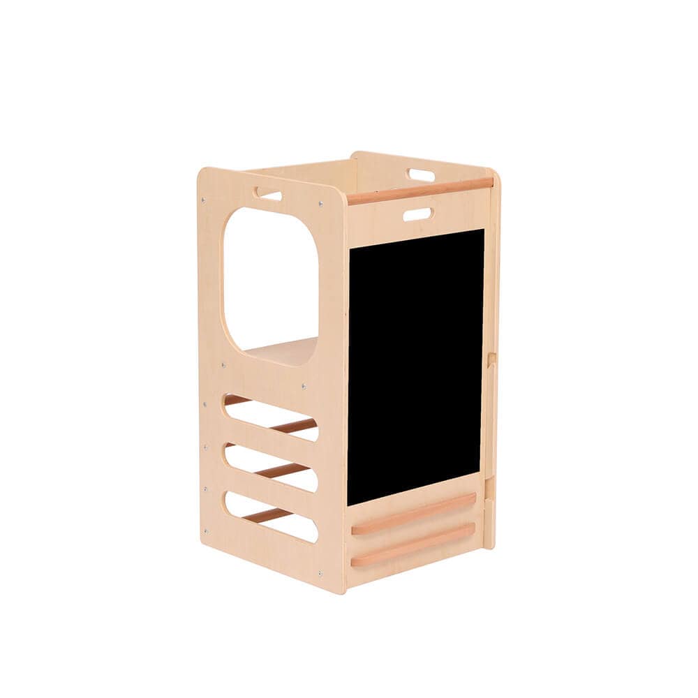 HOME DELUXE Lernturm 3in1 NILO - Lernturm, Rutsche, Kreidetafel 
