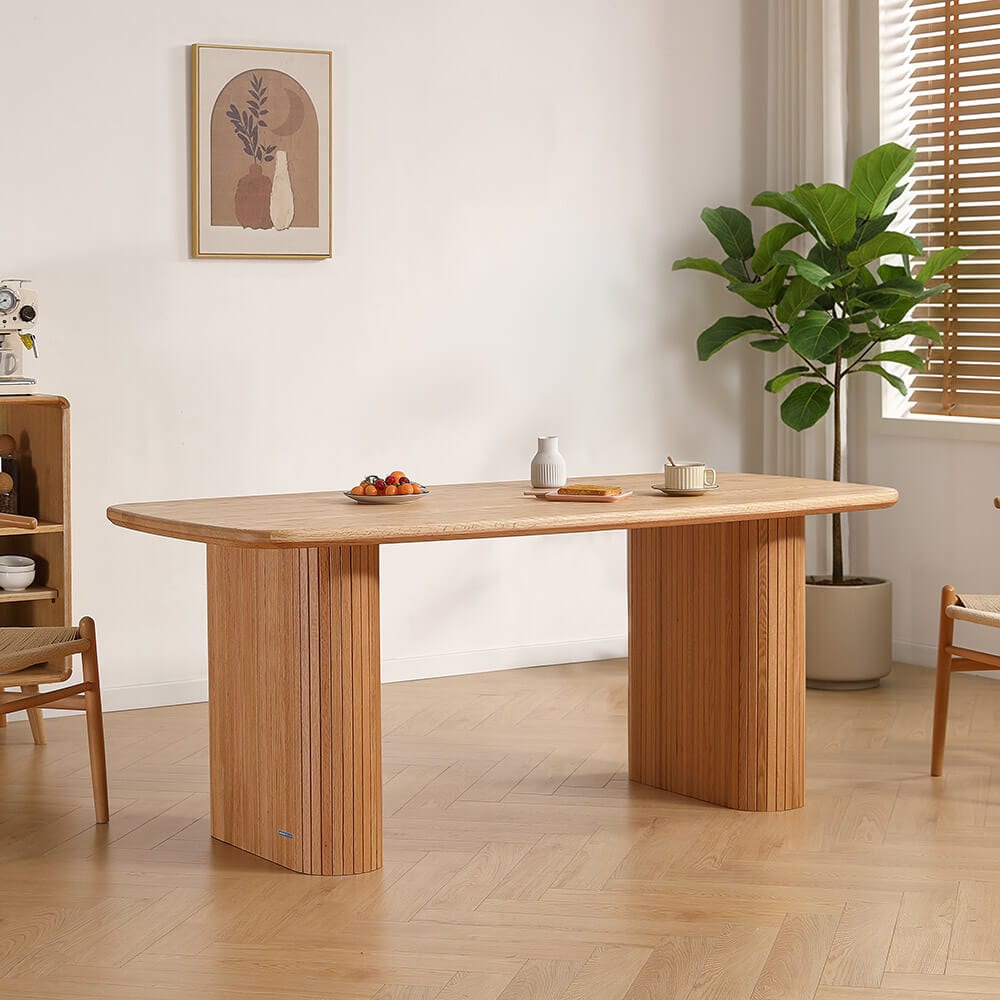 HOME DELUXE Esstisch Eiche ge&ouml;lt ARENOS Natur - 160 x 90 cm 