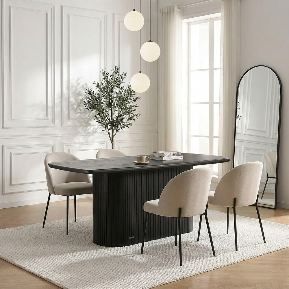 HOME DELUXE Esstisch Eiche ge&ouml;lt RABOS Natur - 160 x 90 cm 