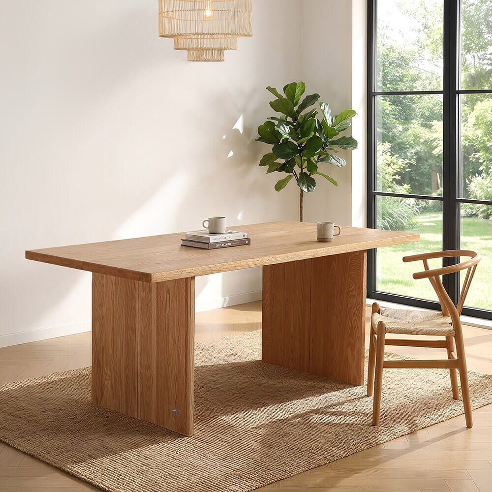 HOME DELUXE Esstisch Eiche geölt FONTAR Natur - 180 x 90 cm