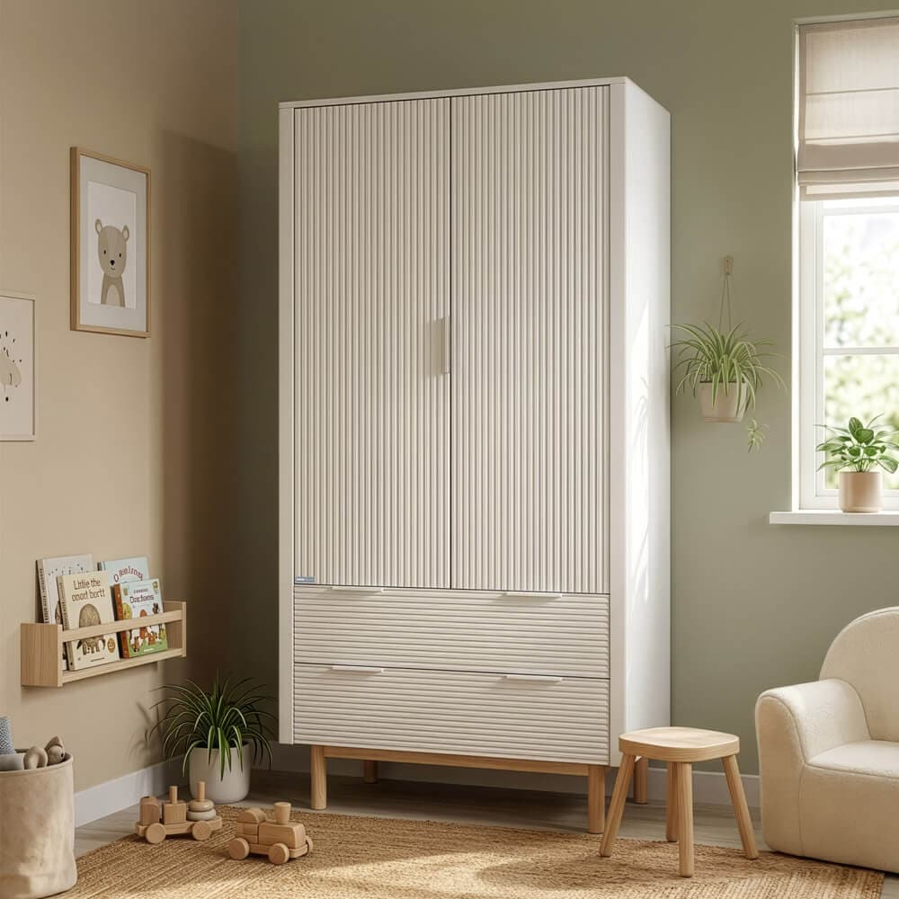 HOME DELUXE Kleiderschrank COCO &ndash; 100 &times; 200 cm Wei&szlig; 