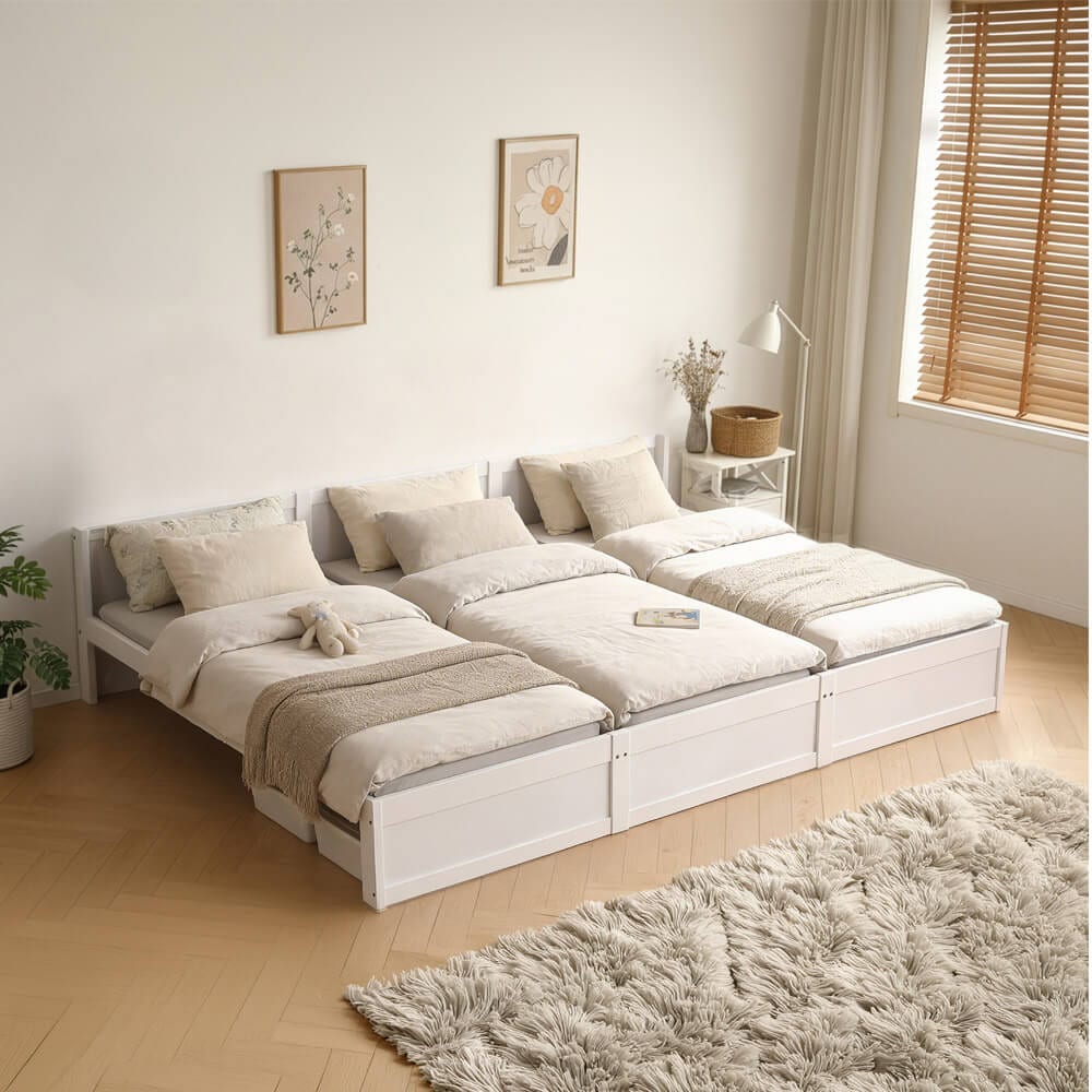 HOME DELUXE Familienbett DILAR Weiß – 270 x 200 cm
