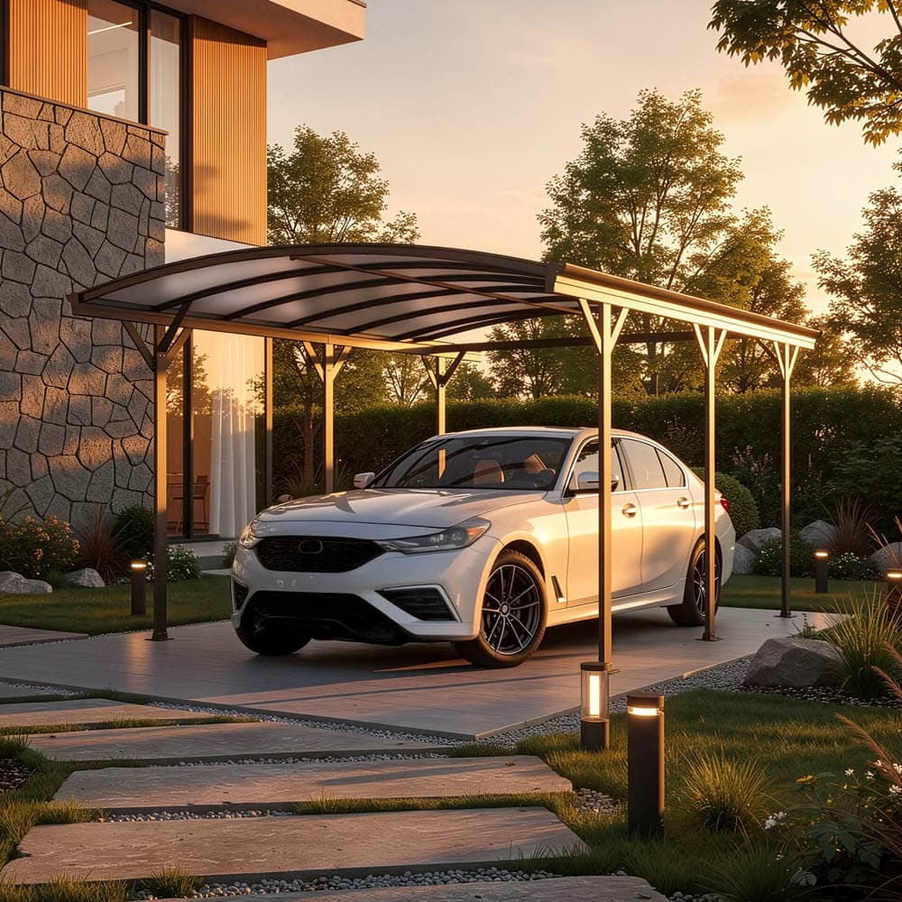 HOME DELUXE Design Carport FALO - 505 x 300 cm Anthrazit 