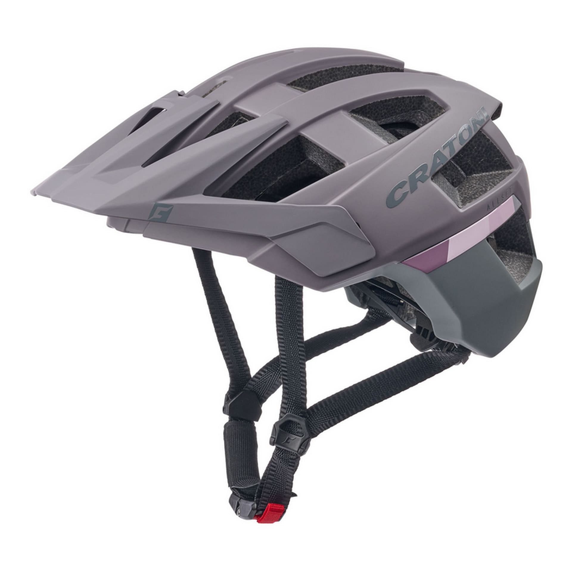 CRATONI MTB - Fahrradhelm AllSet, grau-rose 