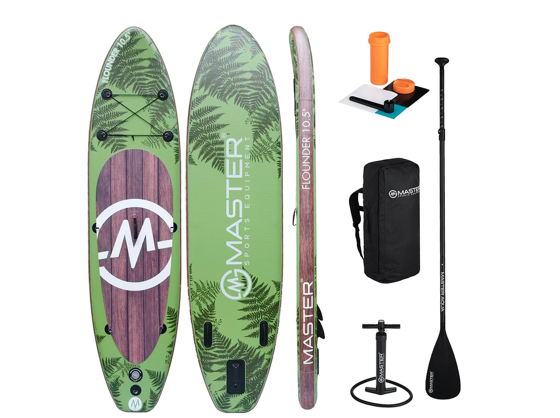 SUP Set Stand up Paddle Aqua Flounder - 10.5 