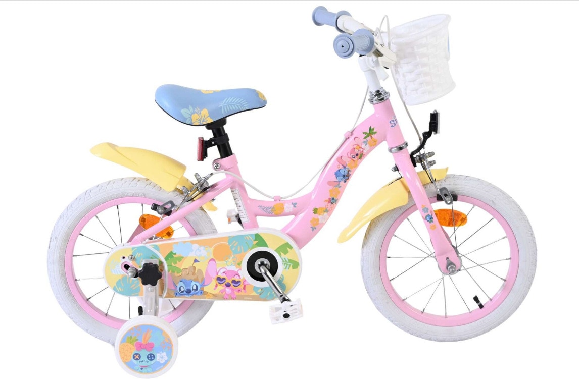 VOLARE Kinderfahrrad Disney Stitch 14  Zoll 