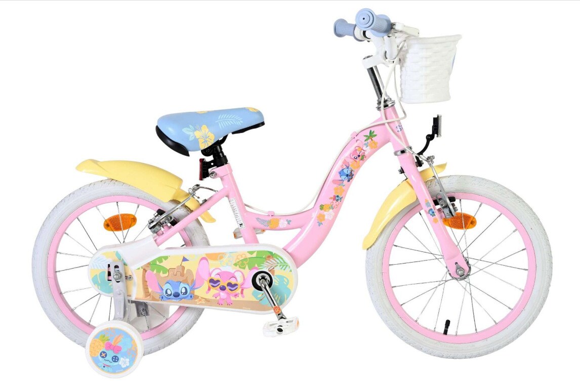 VOLARE Kinderfahrrad Disney Stitch, 16  Zoll, ohne R&uuml;cktrittbremse 
