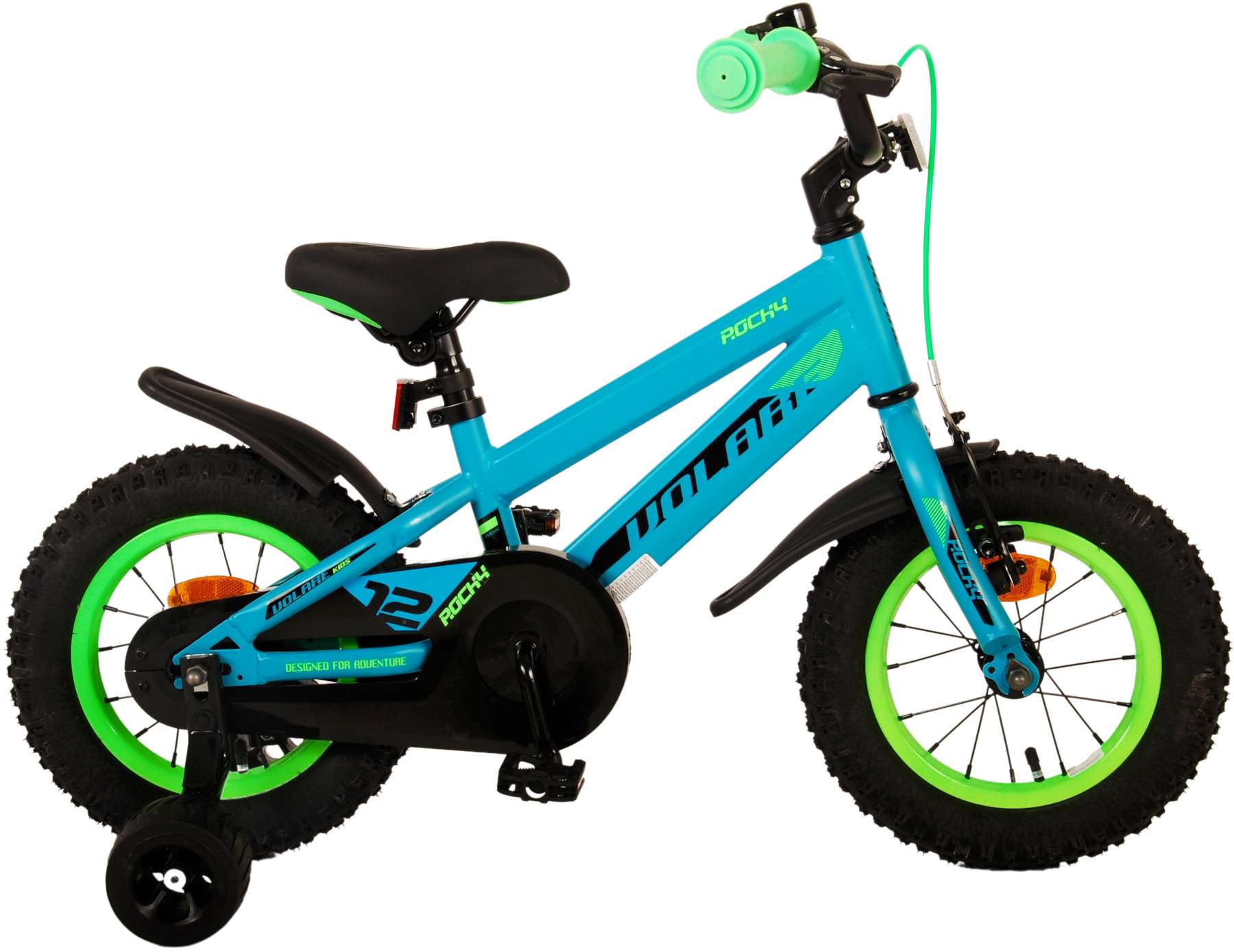 VOLARE Kinderfahrrad Rocky 12 Zoll, gr&uuml;n 