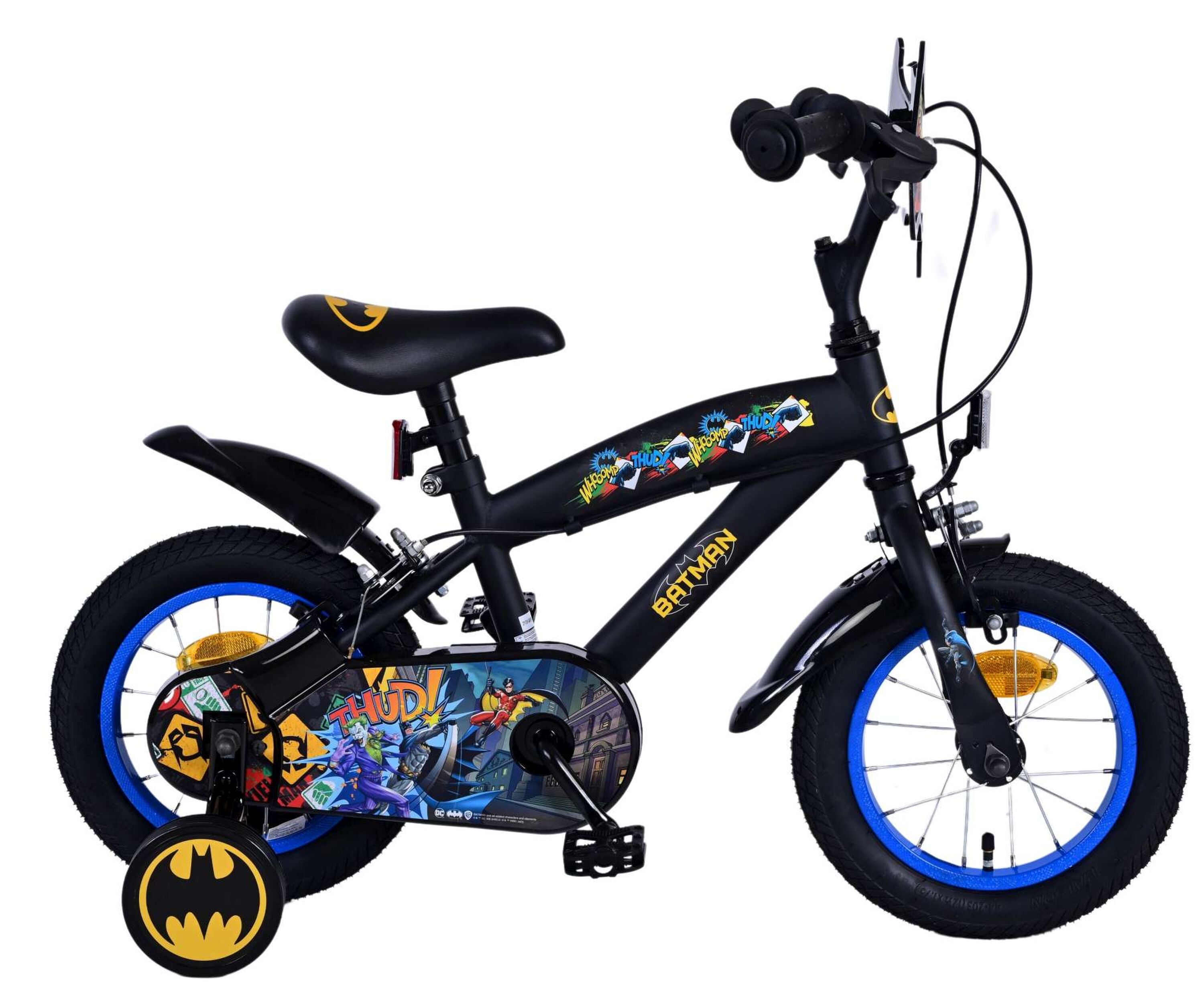 VOLARE Kinderfahrrad Batman 12 Zoll, ohne R&uuml;cktrittbremse 