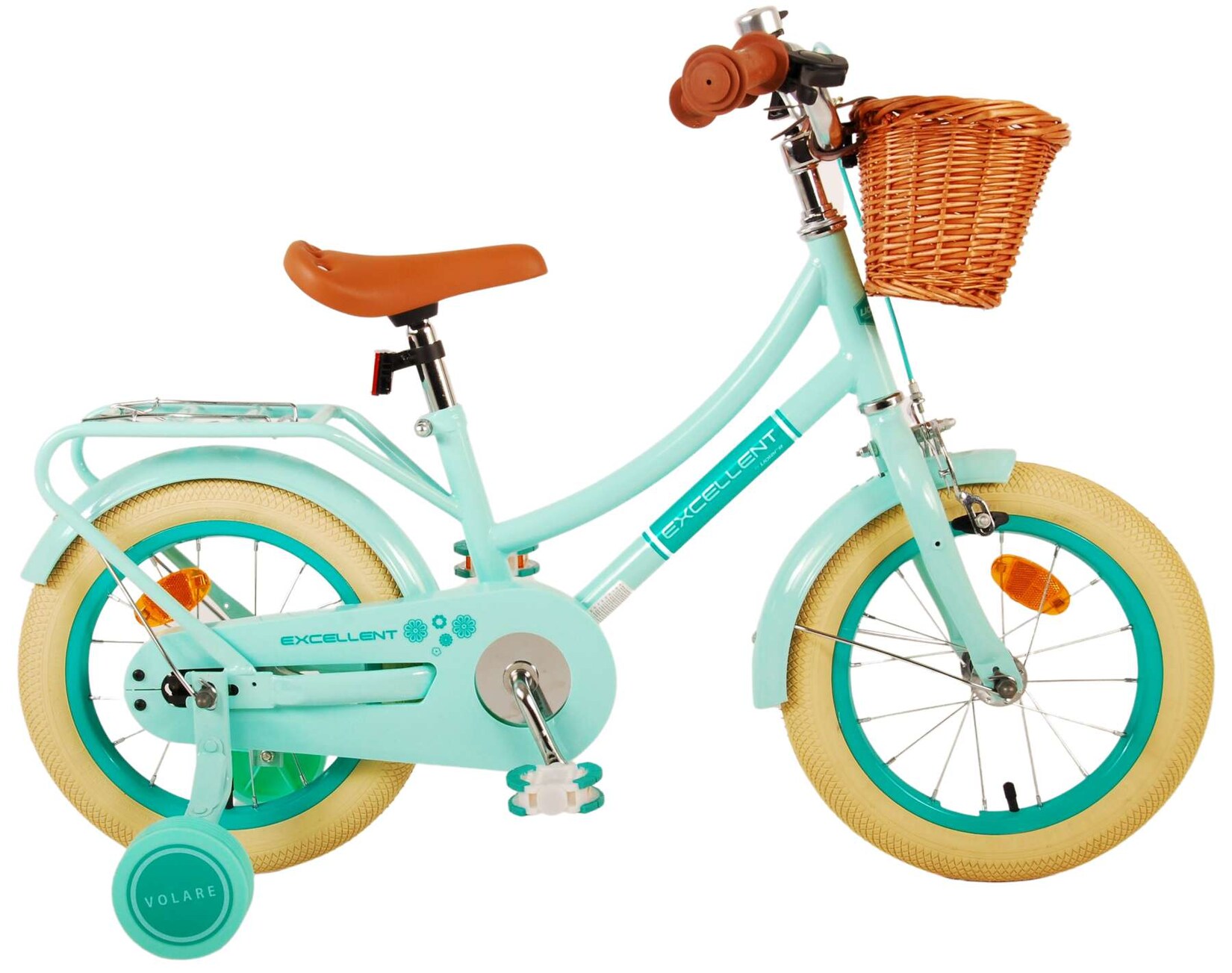 VOLARE Kinderfahrrad  Excellent, 14  Zoll, grün