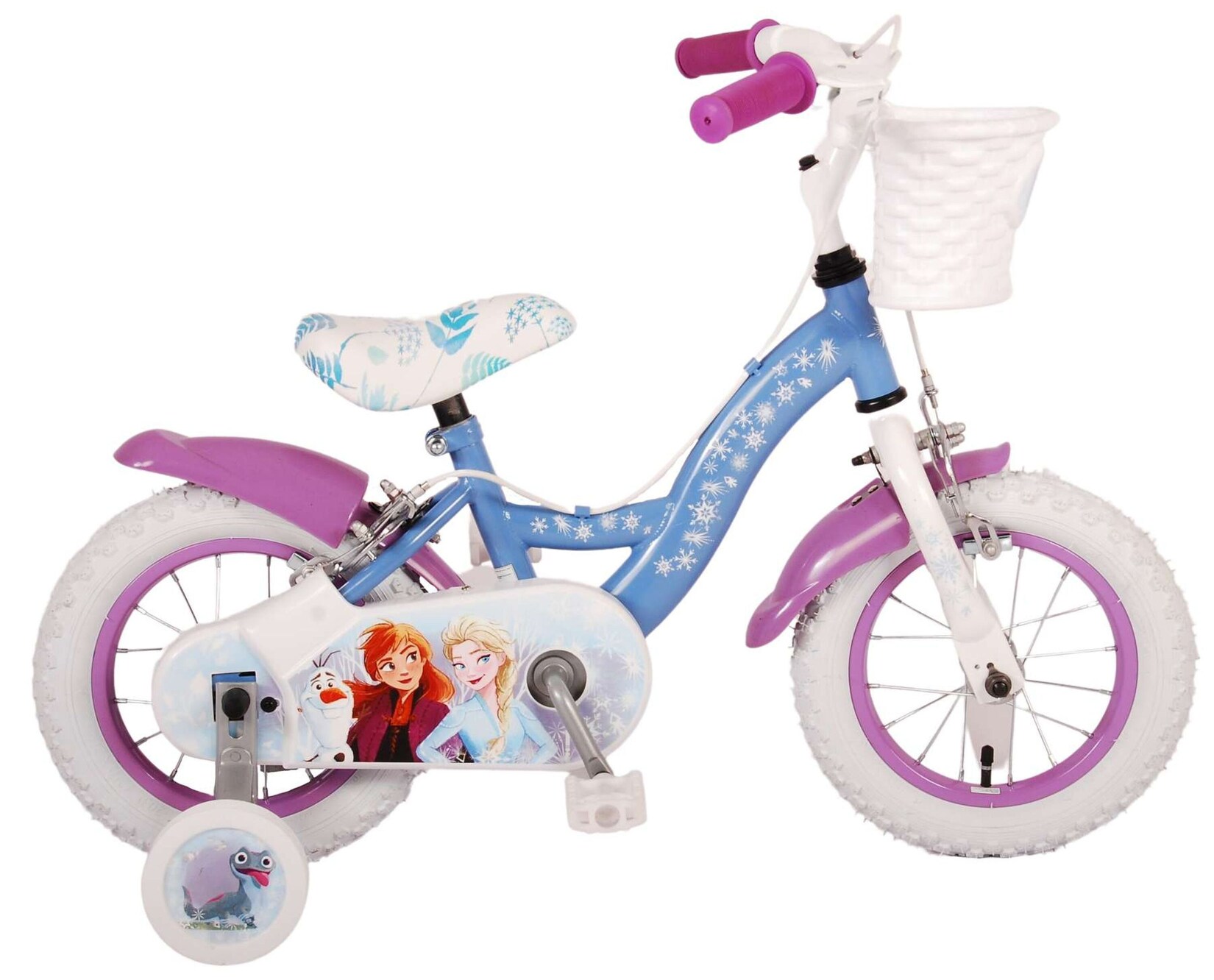 VOLARE Kinderfahrrad  Disney Frozen 2 12 Zoll, ohne Rücktrittbremse