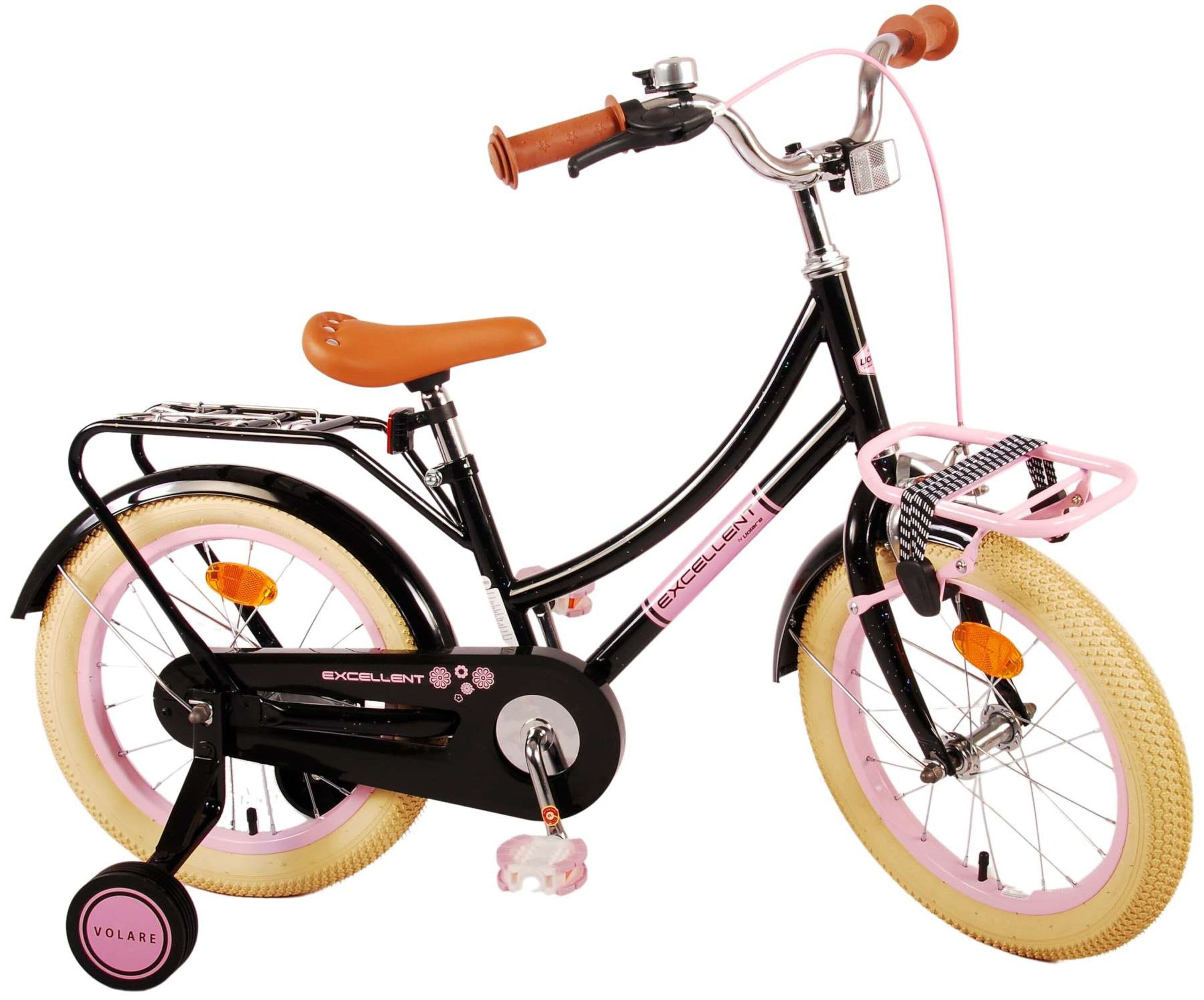 VOLARE Kinderfahrrad Excellent 16 Zoll, schwarz 