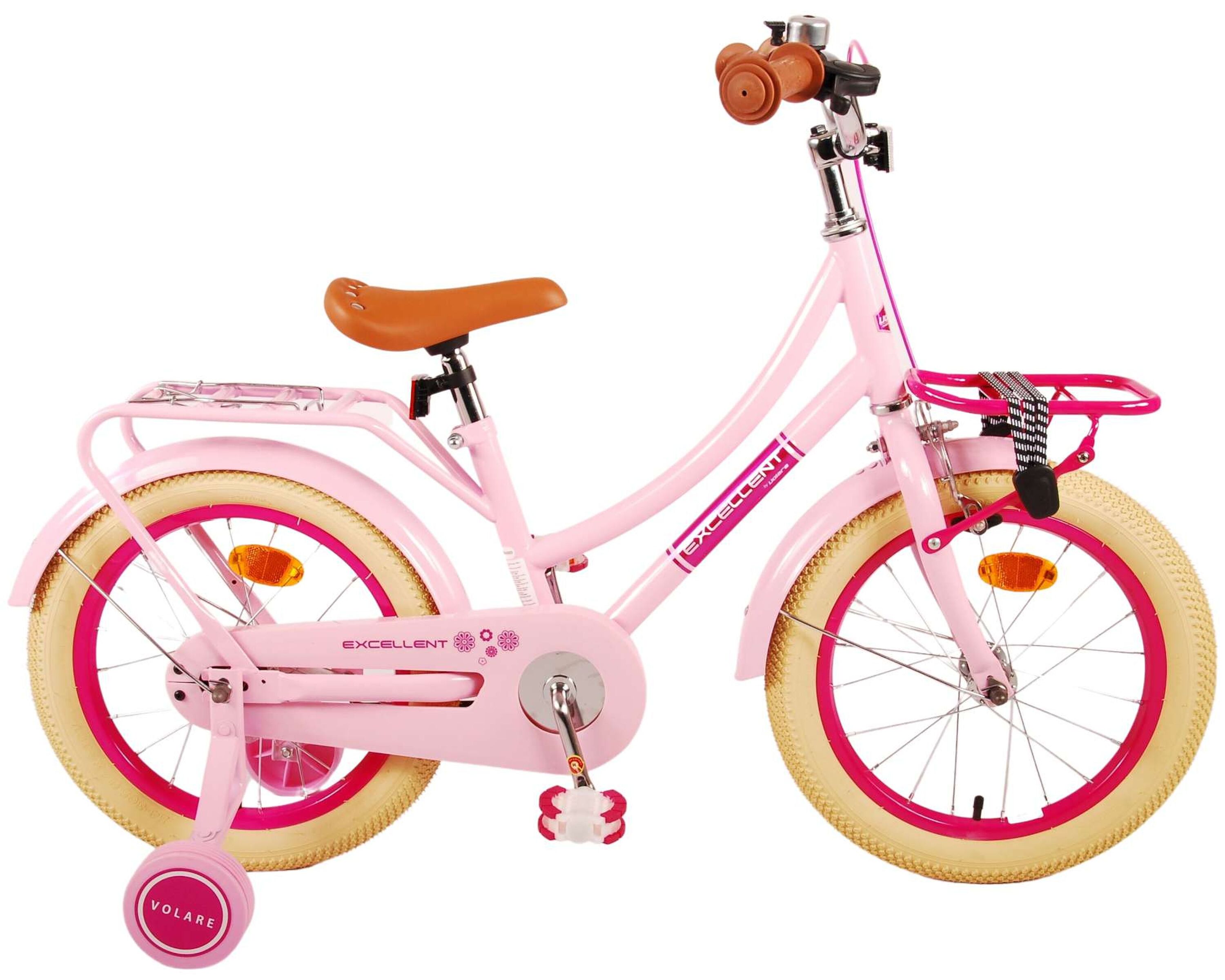 VOLARE Kinderfahrrad Excellent 16 Zoll, rosa 