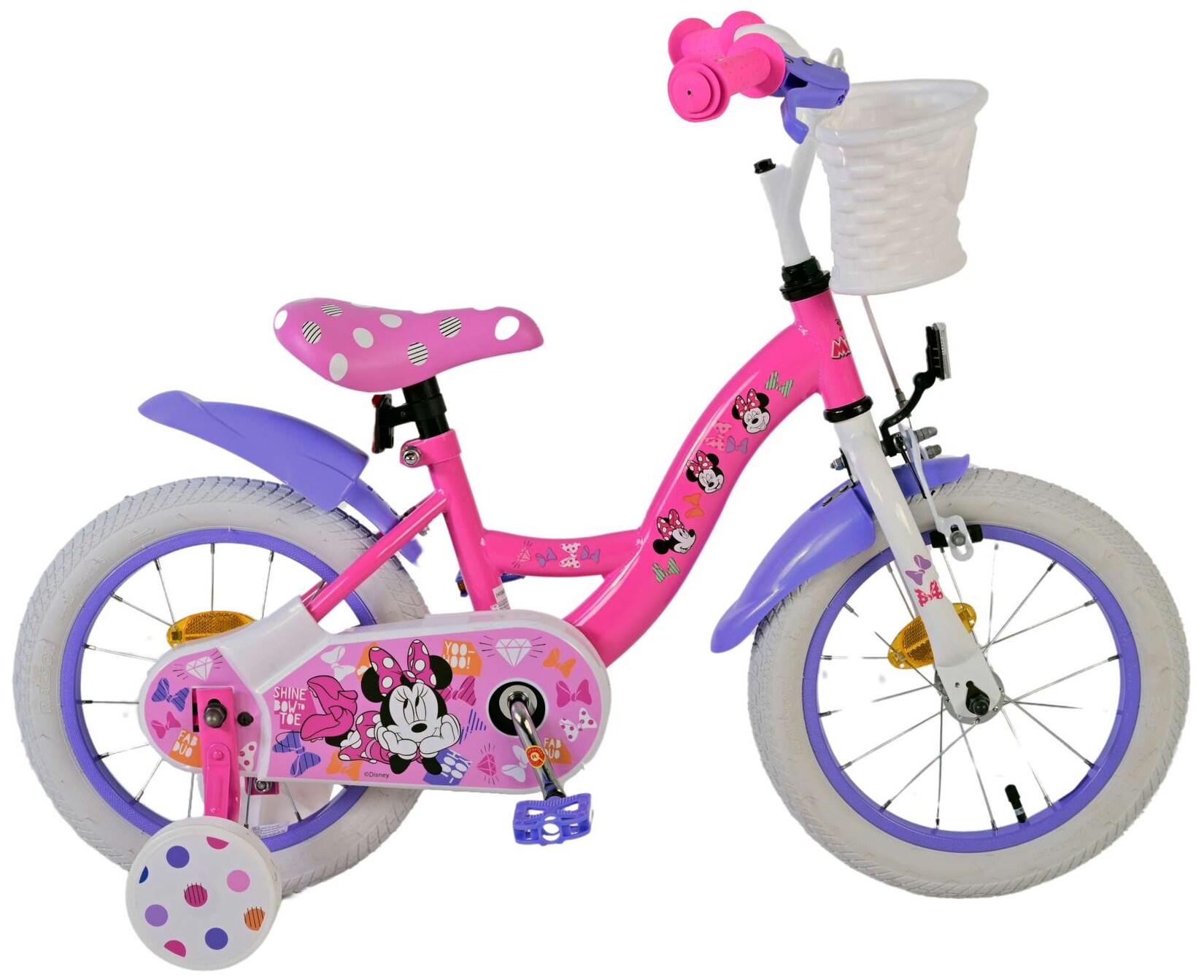 VOLARE Kinderfahrrad  Disney Minnie Cutest Ever!, 14  Zoll