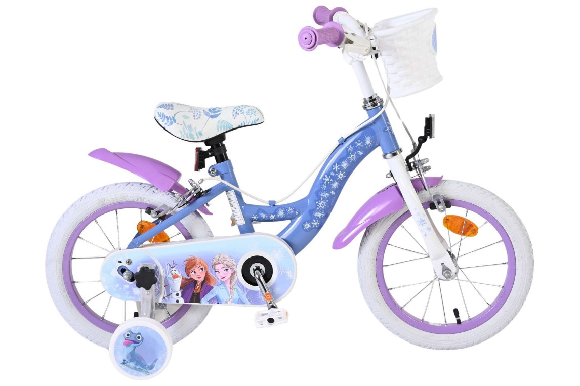VOLARE Kinderfahrrad  Disney Frozen 2 , 14  Zoll, ohne R&uuml;cktrittbremse 
