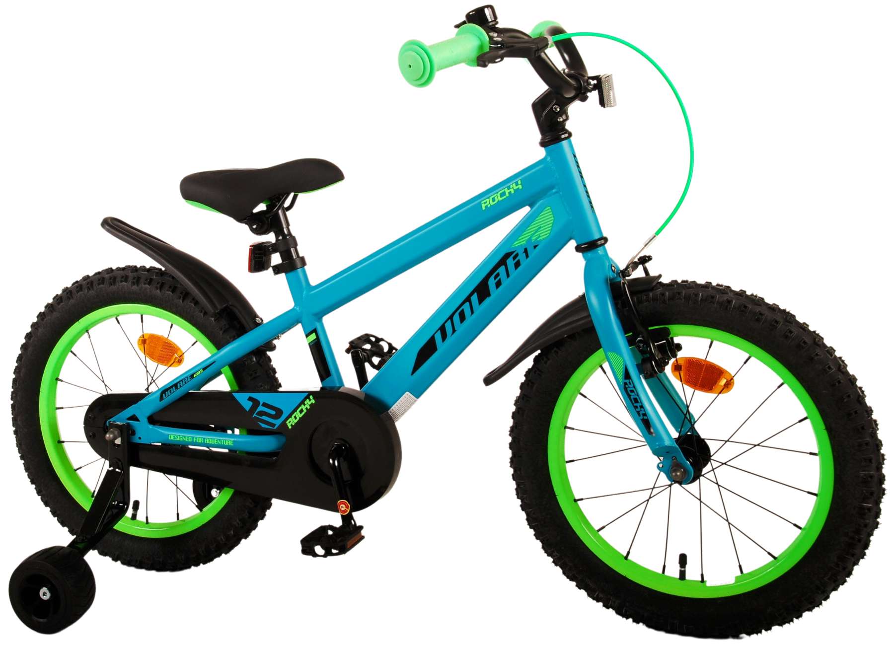VOLARE Kinderfahrrad  Rocky 16  Zoll, gr&uuml;n 