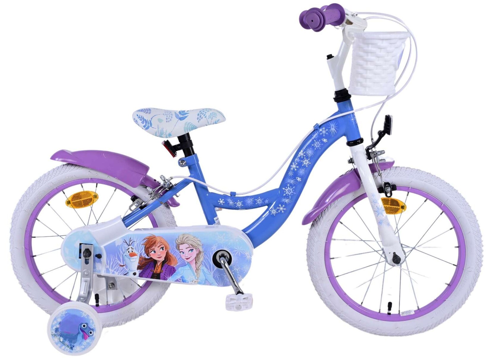 VOLARE Kinderfahrrad  Disney Frozen 2, 16  Zoll, ohne Rücktrittbremse