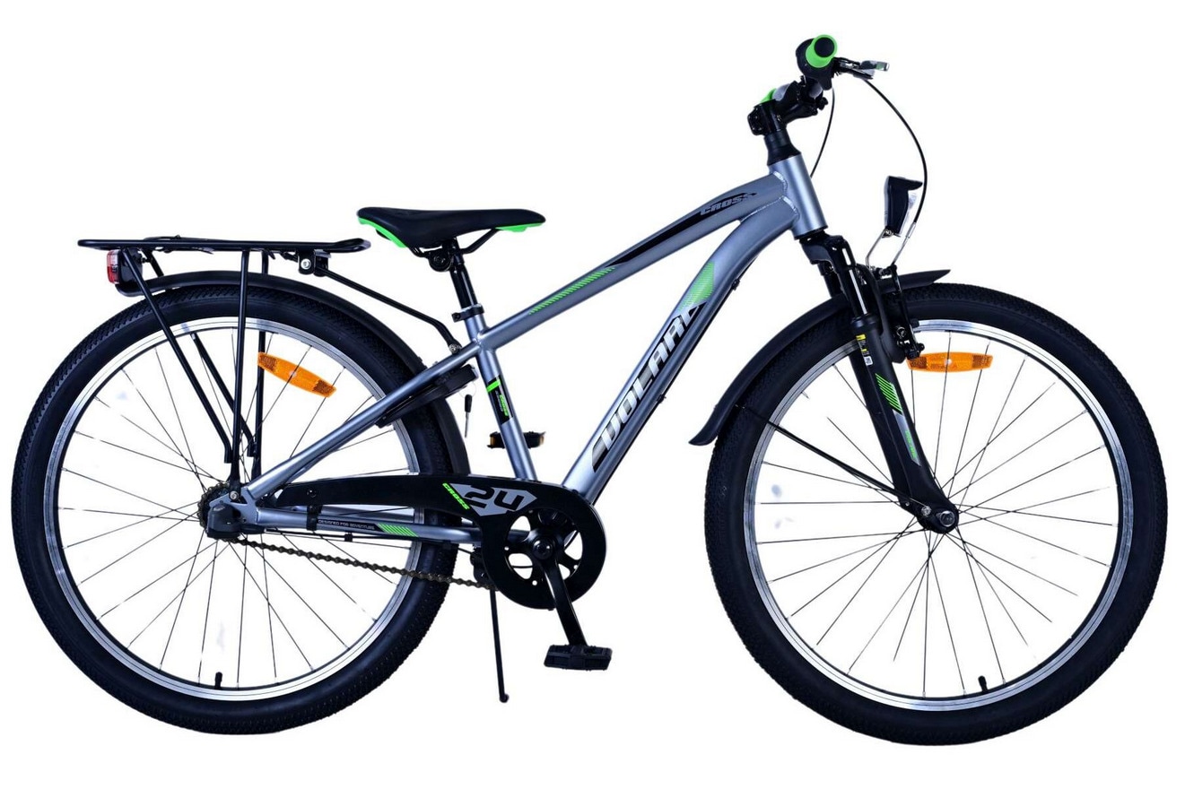 VOLARE Jugendfahrrad Cross 3- Gang 24 Zoll, grau 