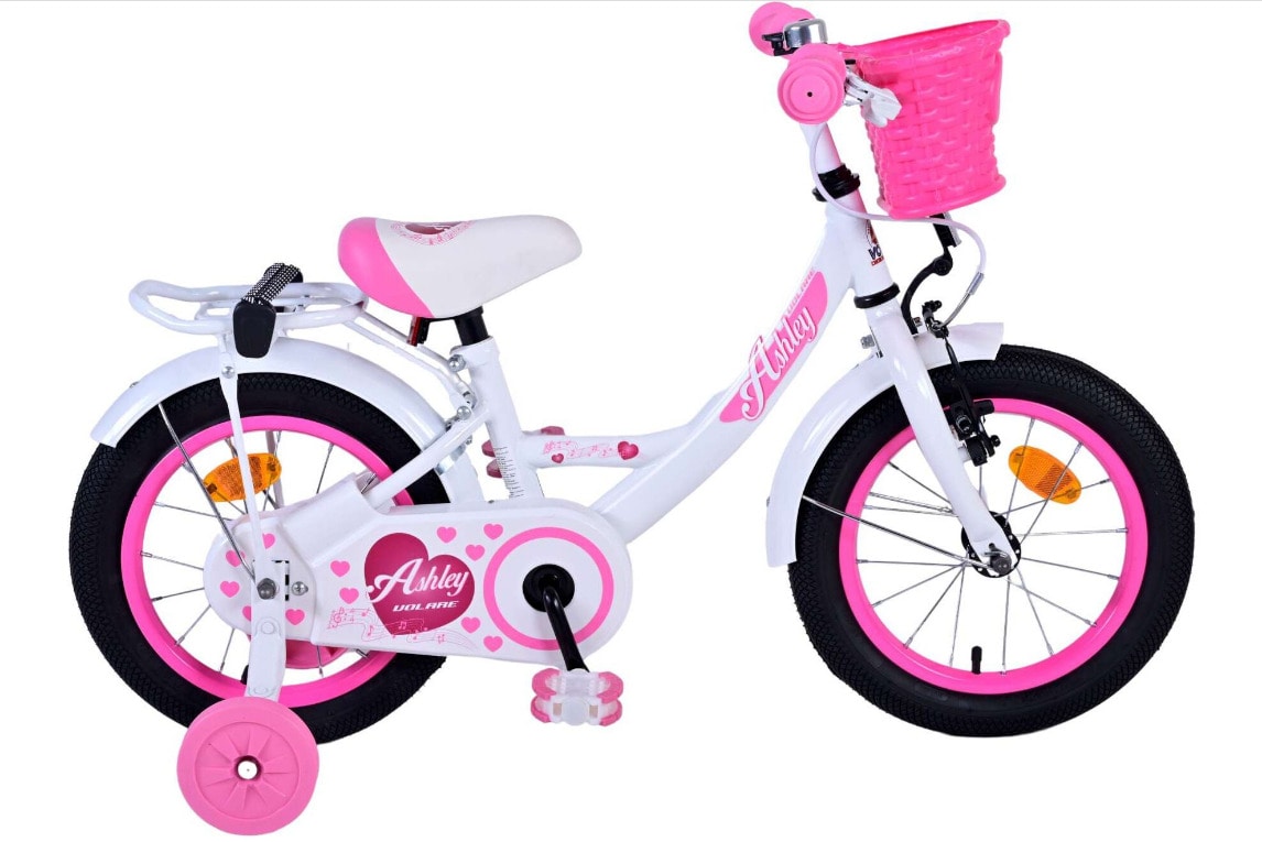 VOLARE Kinderfahrrad  Ashley 14  Zoll, wei&szlig; 