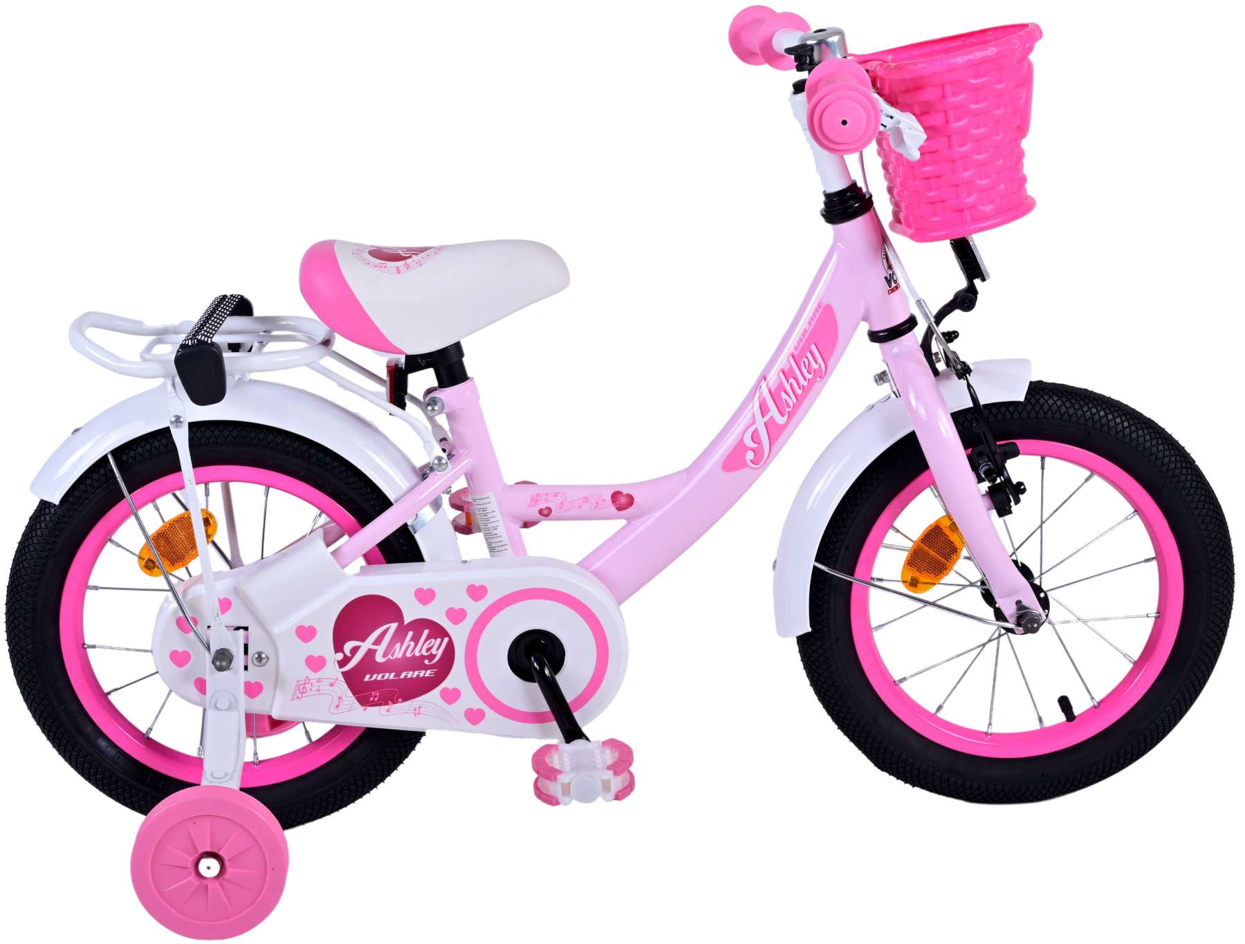 VOLARE Kinderfahrrad Ashley  14 Zoll, rosa 