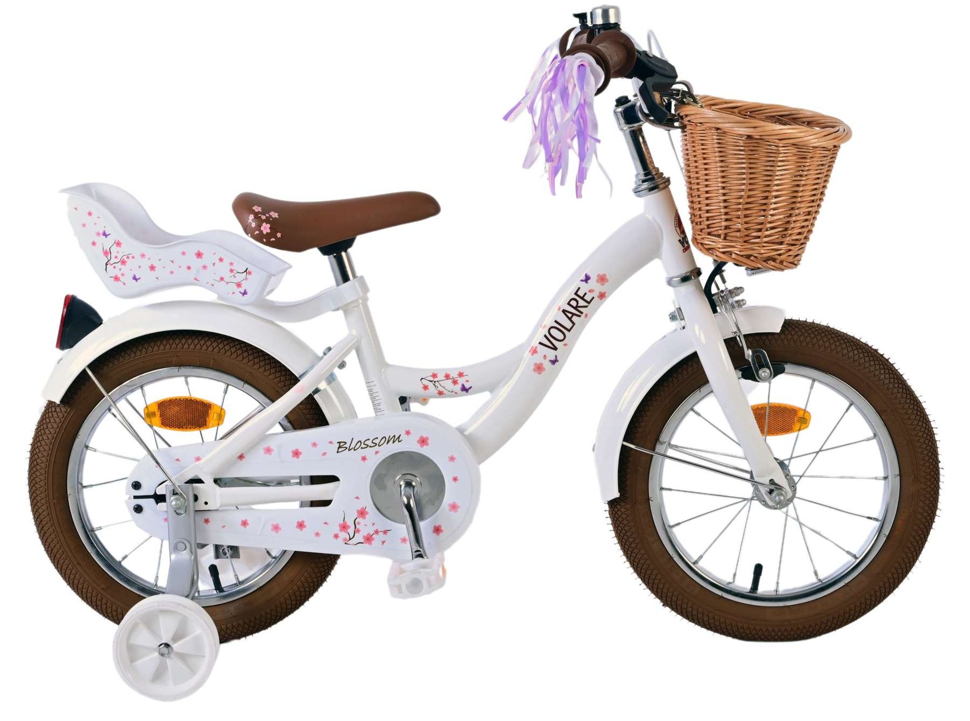 VOLARE Kinderfahrrad Blossom , 14  Zoll, wei&szlig; 