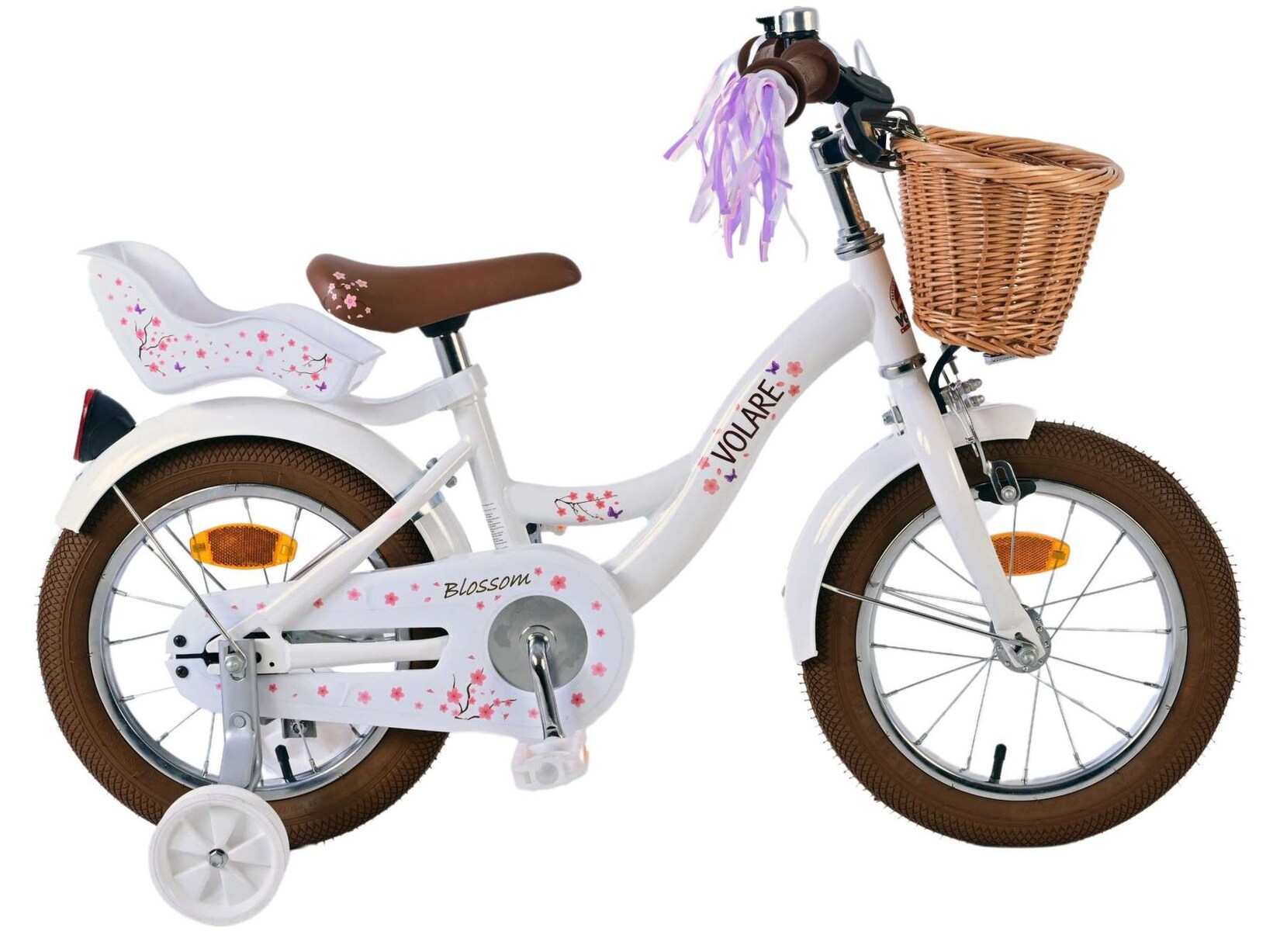 VOLARE Kinderfahrrad Blossom , 14  Zoll, weiß