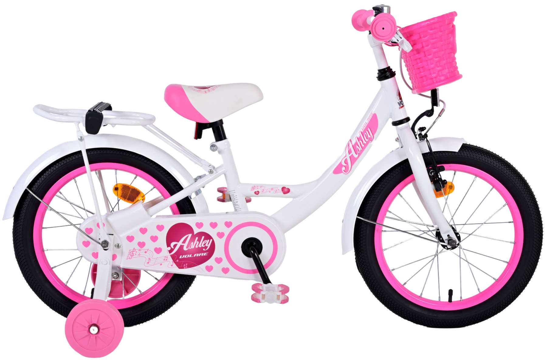 VOLARE Kinderfahrrad Ashley  16  Zoll, wei&szlig; 