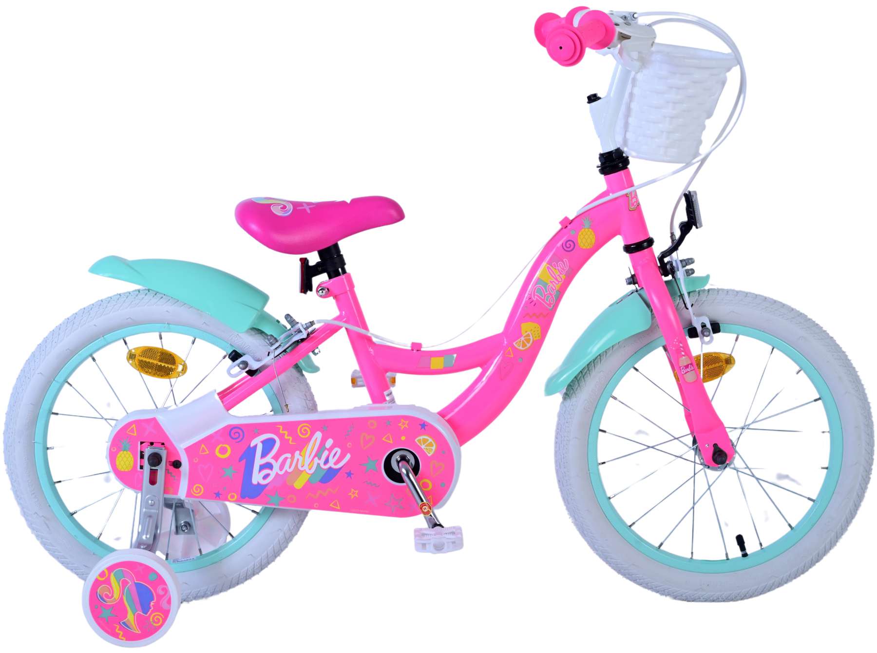 VOLARE Kinderfahrrad Barbie, 16  Zoll, ohne R&uuml;cktrittbremse 