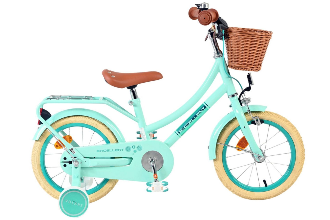 VOLARE Kinderfahrrad  Excellent, 14  Zoll, gr&uuml;n 