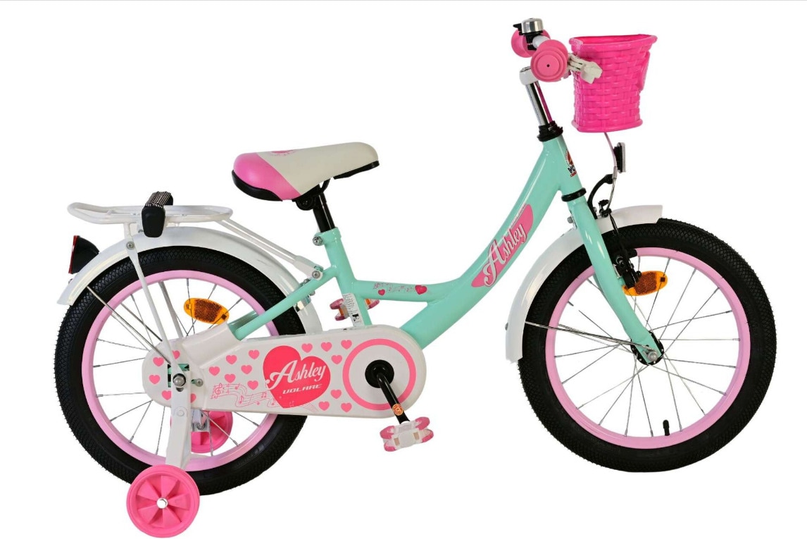 VOLARE Kinderfahrrad Ashley 16  Zoll, gr&uuml;n 