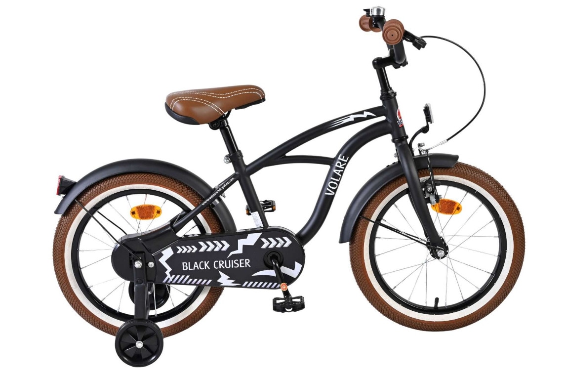 VOLARE Kinderfahrrad Blue Cruiser 16 Zoll, schwarz
