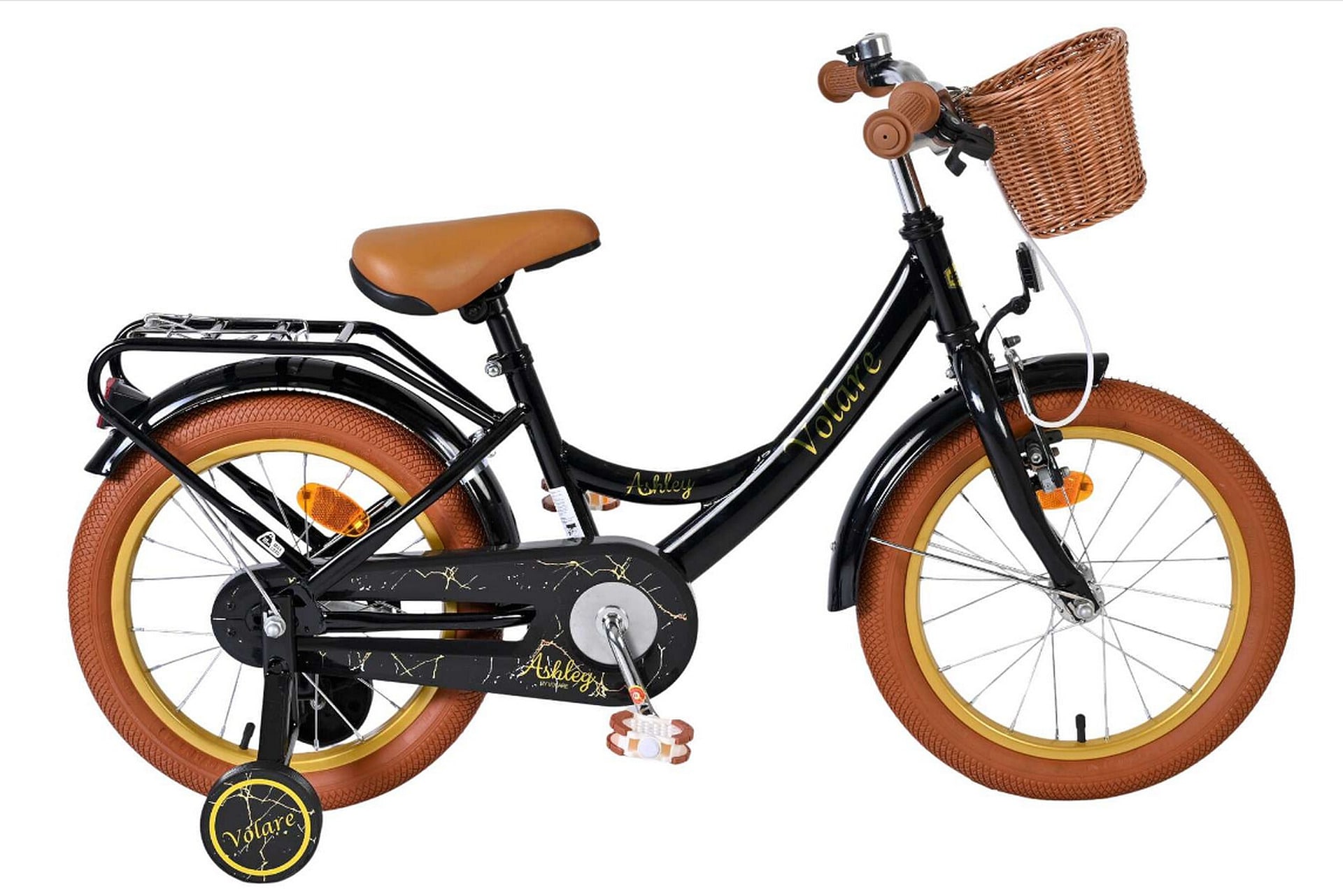 VOLARE Kinderfahrrad Ashley 16 Zoll, schwarz 
