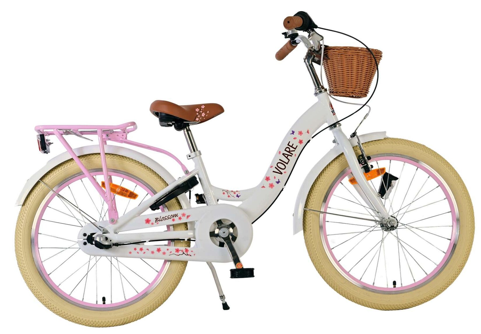 VOLARE Kinderfahrrad Blossom 3- Gang 20 Zoll, weiß